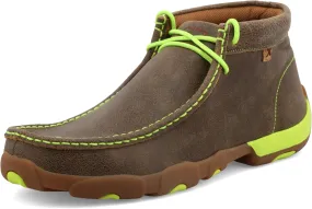 Twisted X Men's Chukka Driving Moc, Moc Toe, Bomber & Neon Yellow, 8 M