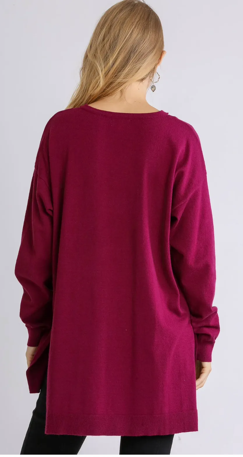 Warm Wine Sweater