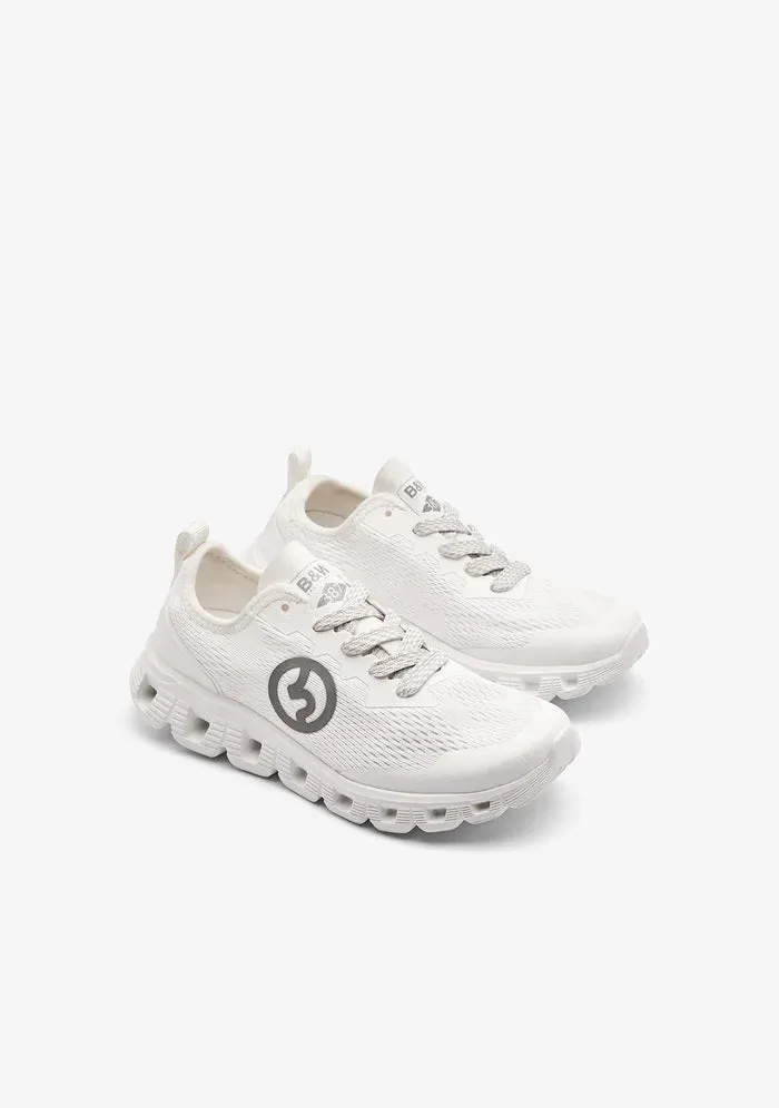 White mesh sneakers
