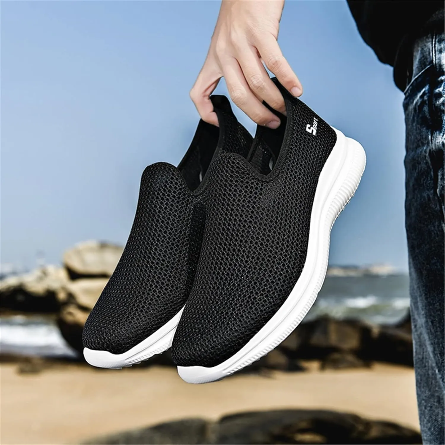 Women's Slip on Walking Shoes Tennis Lightweight Gym Running Shoes for Women Food Service Women's Shoes Casual High Top Sneakers White Tennis Shoe Loafers Shoe